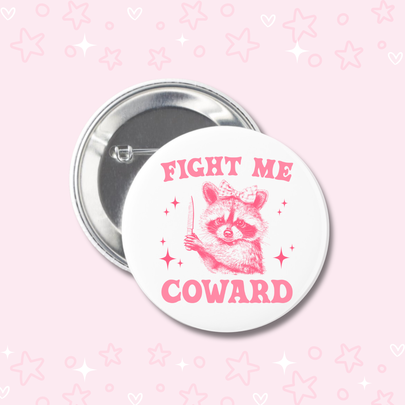 Coquette Raccoon Buttons