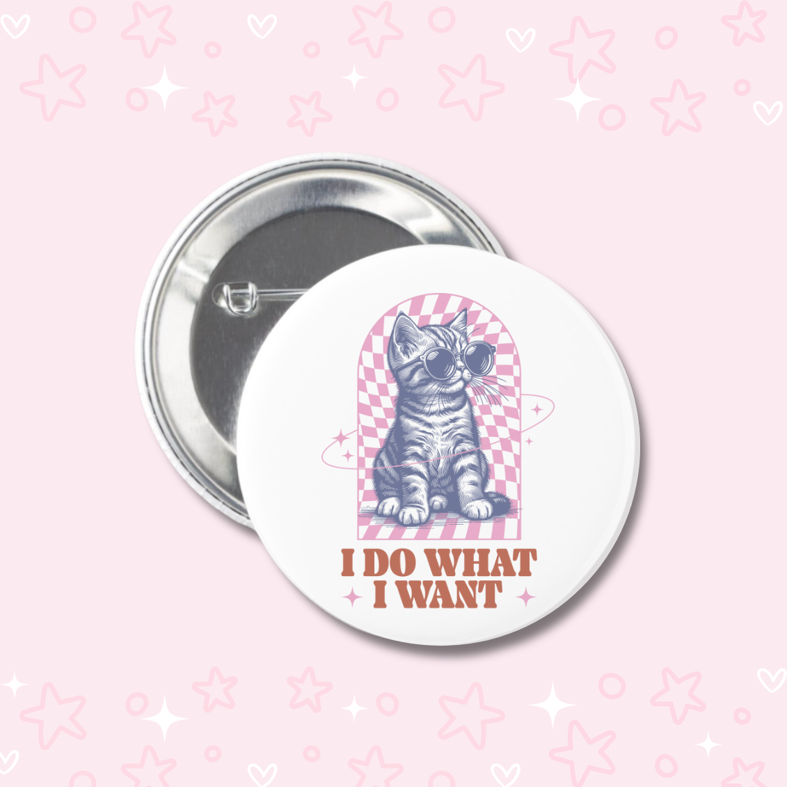 Retro Cat Buttons