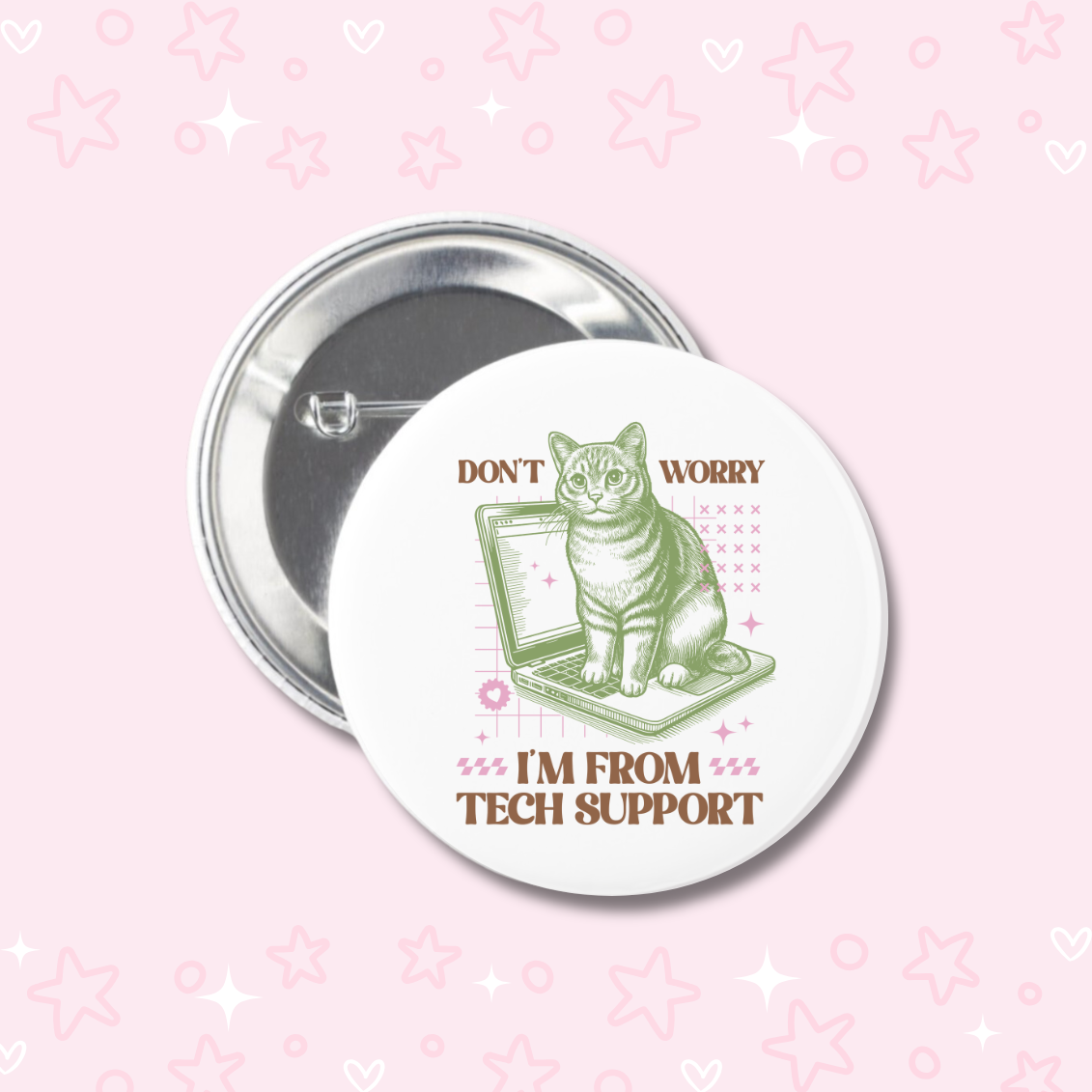 Retro Cat Buttons