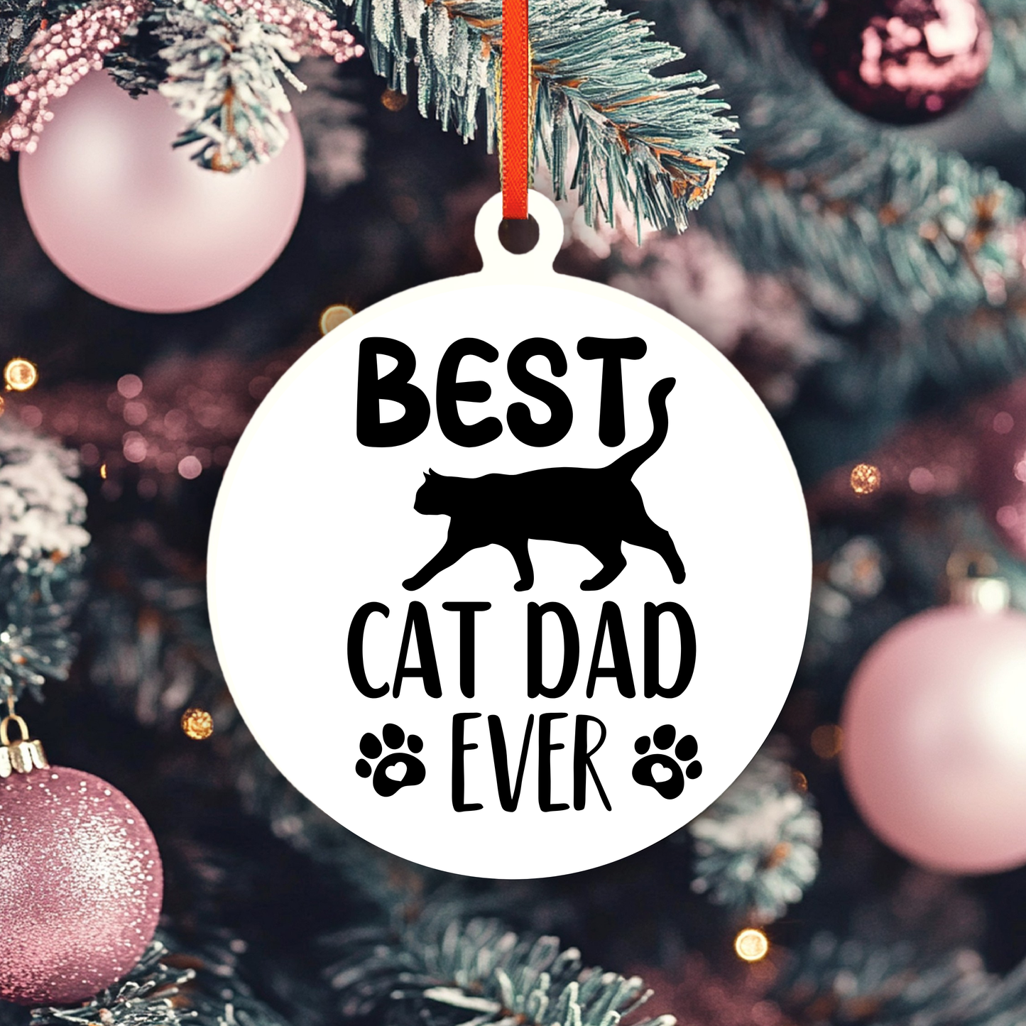 Best Cat Dad Ever Ornament
