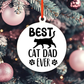 Best Cat Dad Ever Ornament