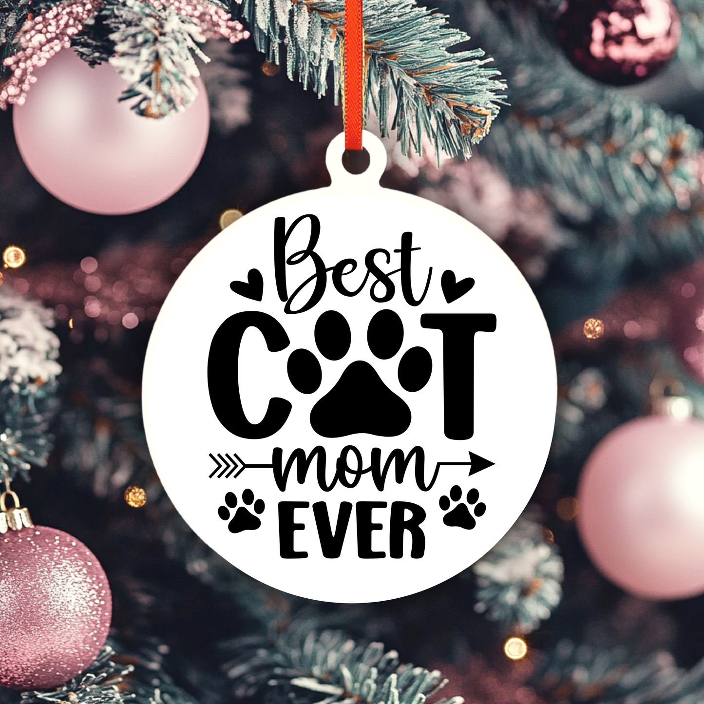 Best Cat Mom Ever Ornament