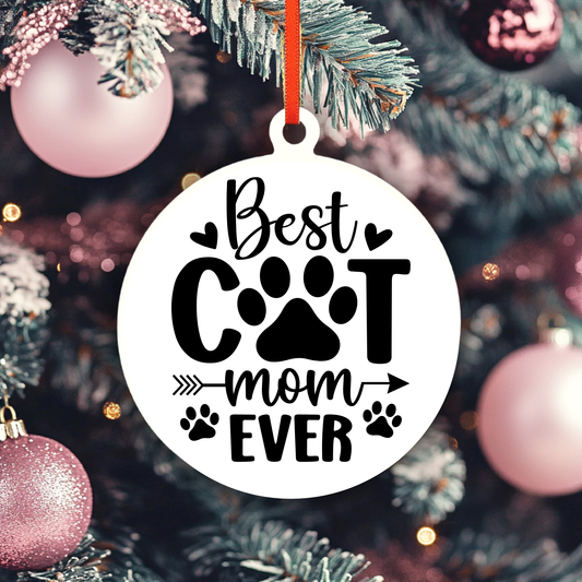 Best Cat Mom Ever Ornament