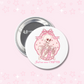 Coquette Bookish Buttons