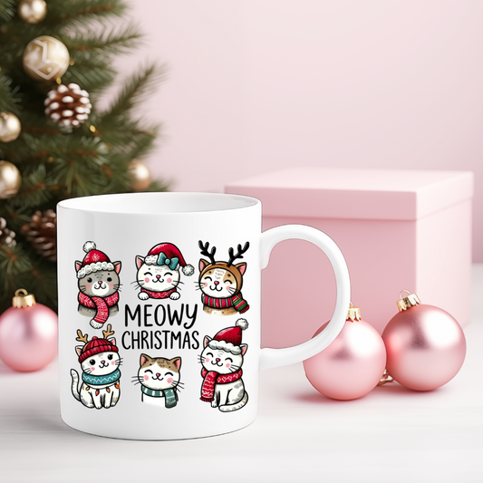 Meowy Christmas Mug