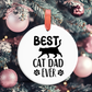 Best Cat Dad Ever Ornament