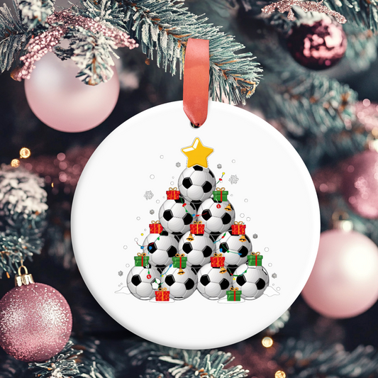 Soccer Ball Christmas Tree Ornament