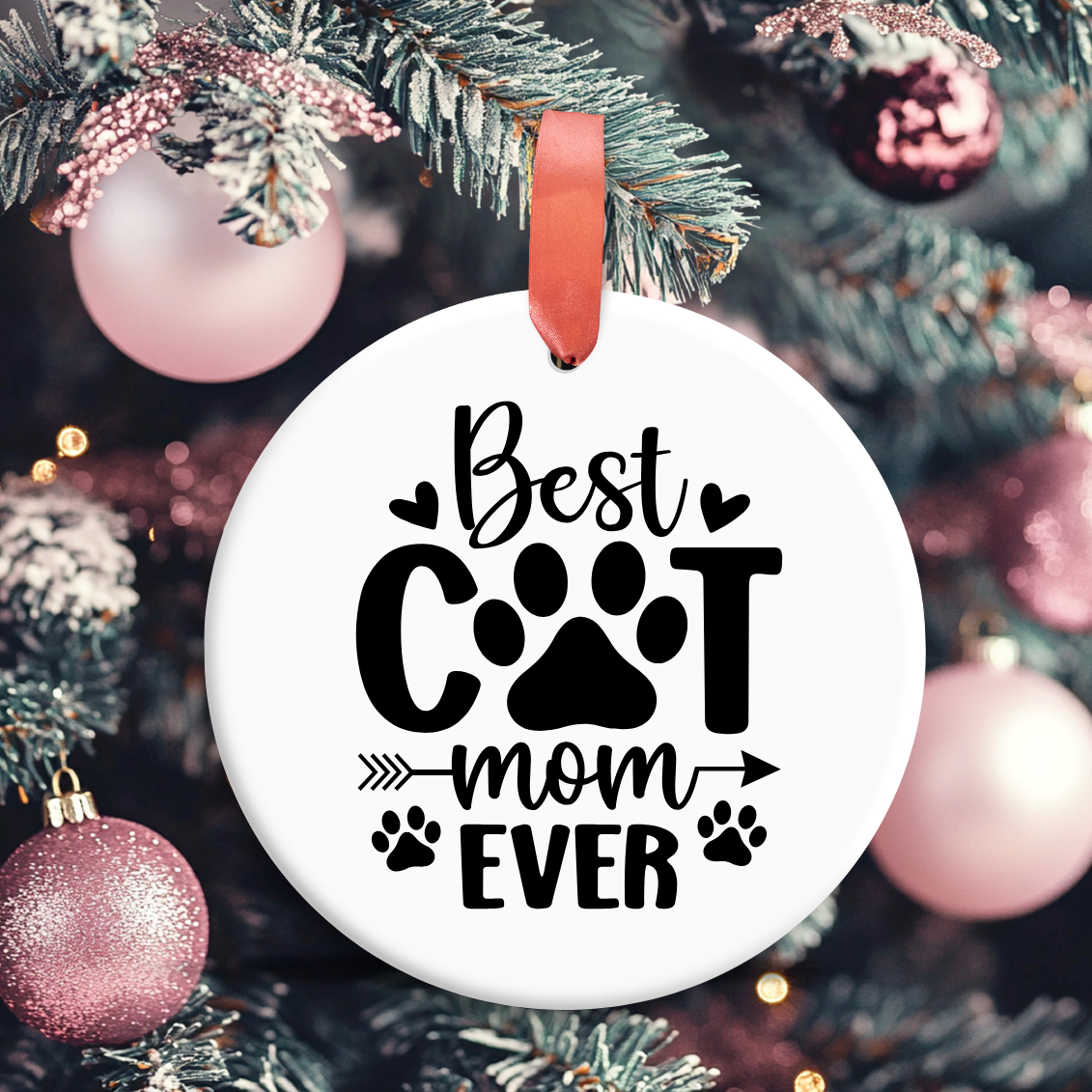 Best Cat Mom Ever Ornament