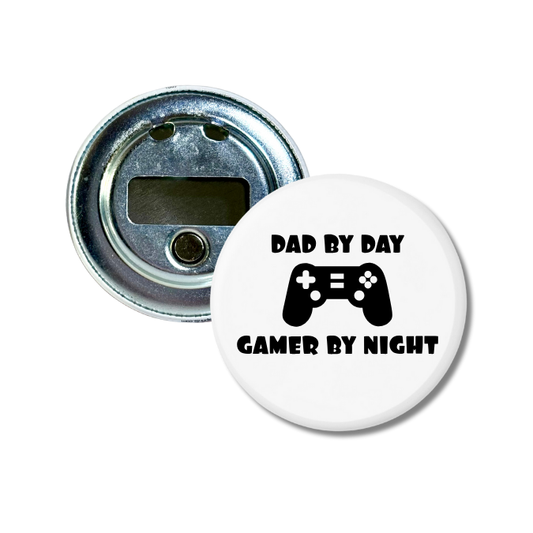 Dad By Day Gamer By Night Bottle Opener