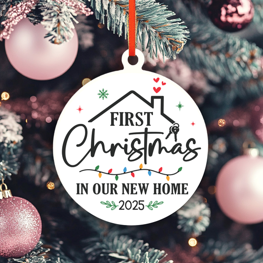 First Christmas In Our New Home Ornament