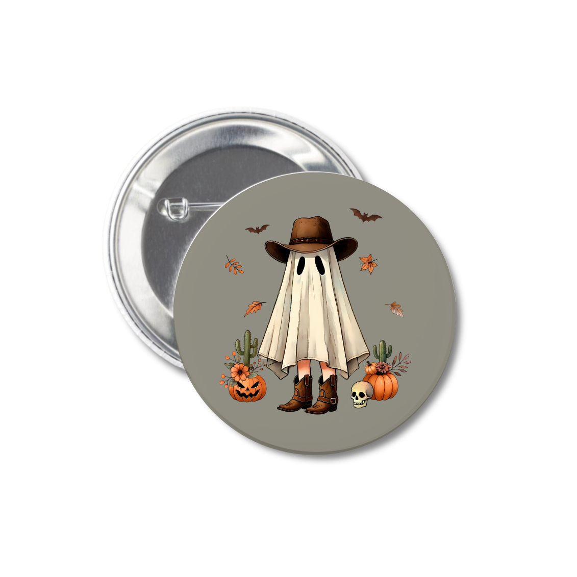 Cowboy Ghost Button