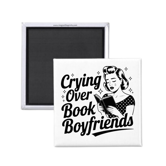 Crying Over Book Boyfriends Magnet