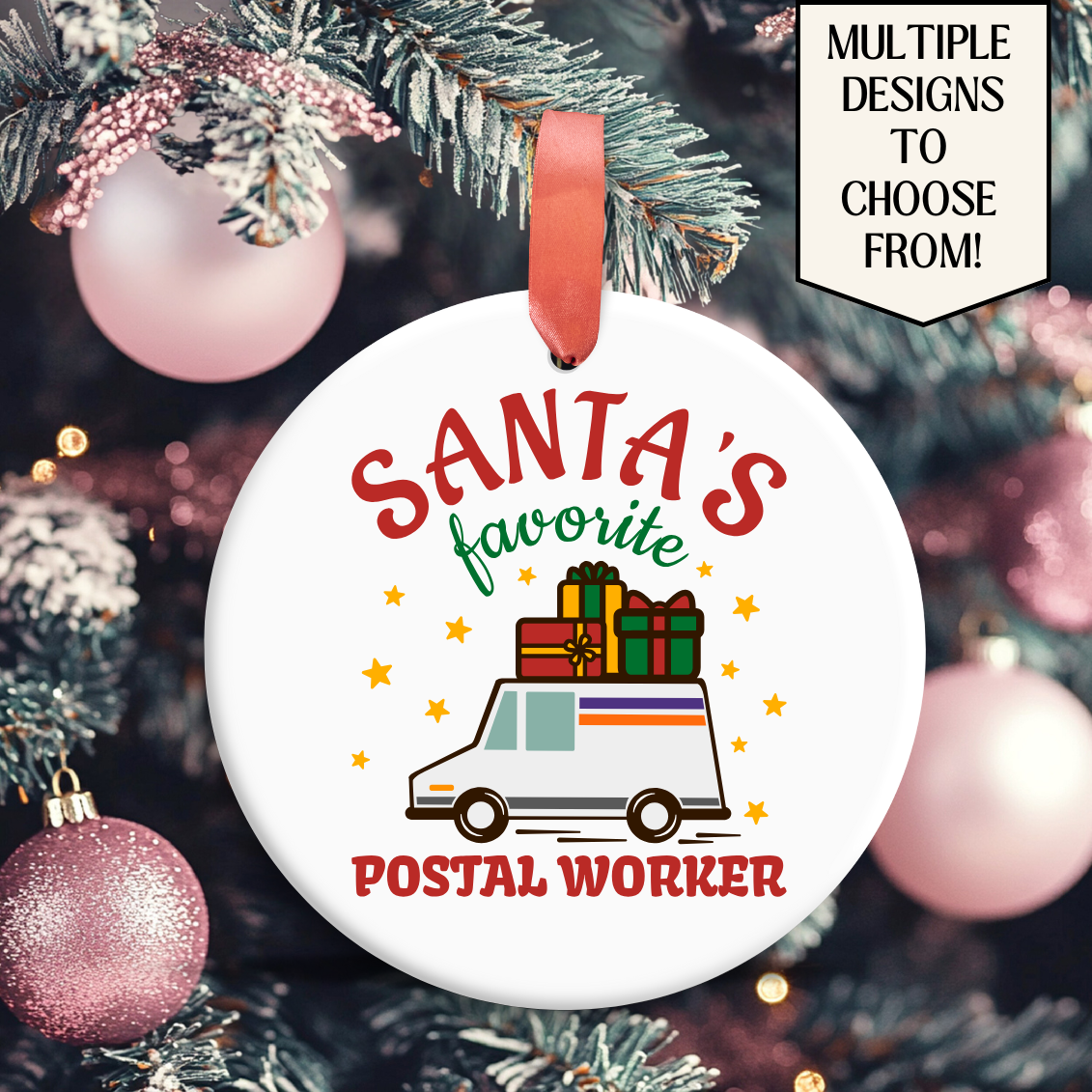 Santa's Favorite Postal Worker Ornament