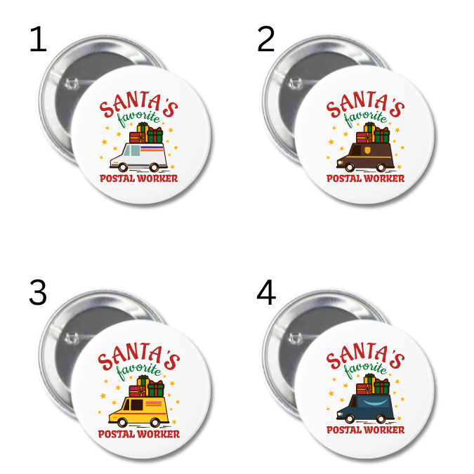 Santa's Favorite Postal Worker Magnet