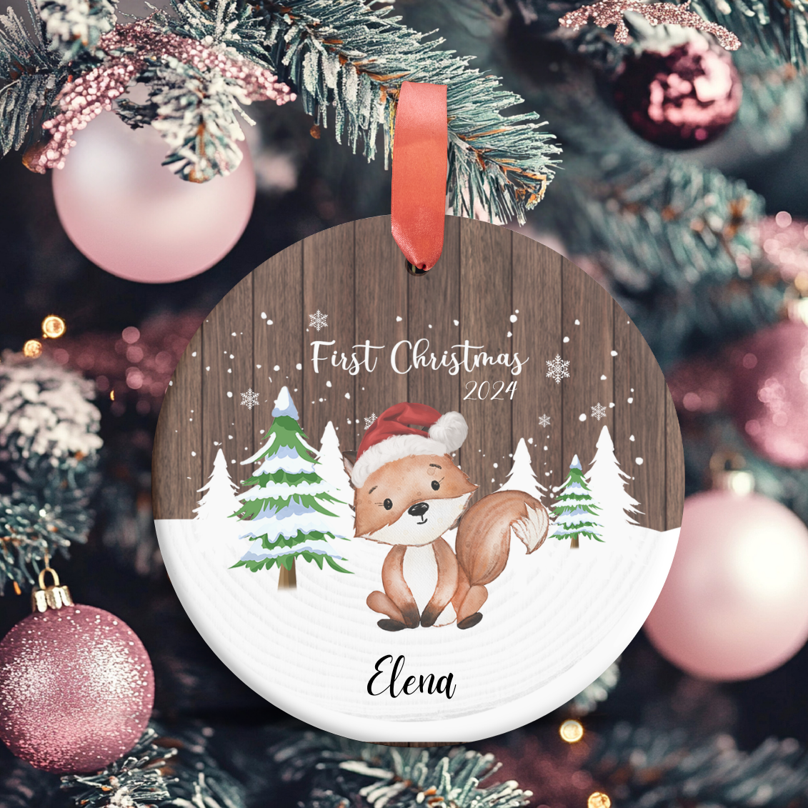 Custom First Christmas 2024 Ornament