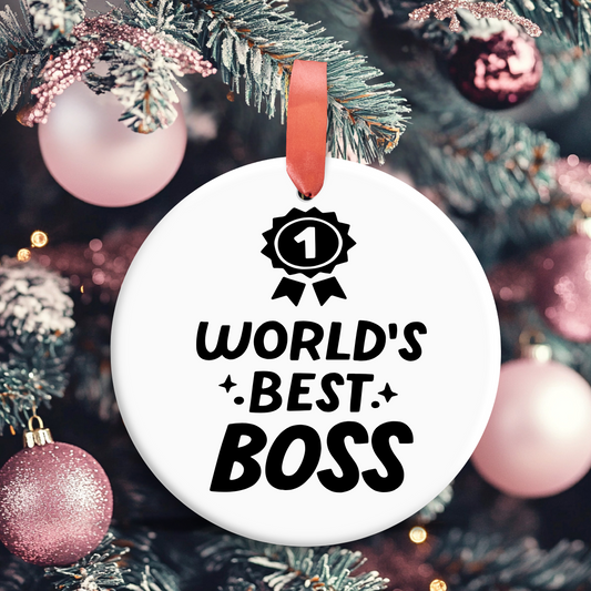 World's Best Boss Ornament