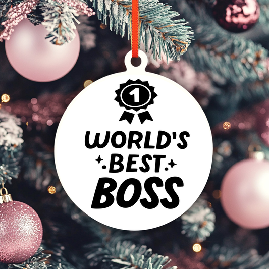 World's Best Boss Ornament