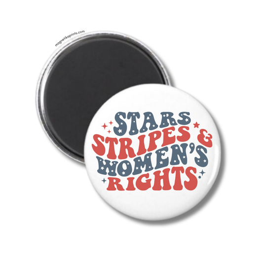 Stars Stripes And Women's Rights Magnet