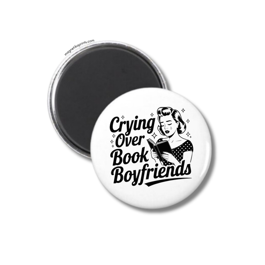 Crying Over Book Boyfriends Magnet