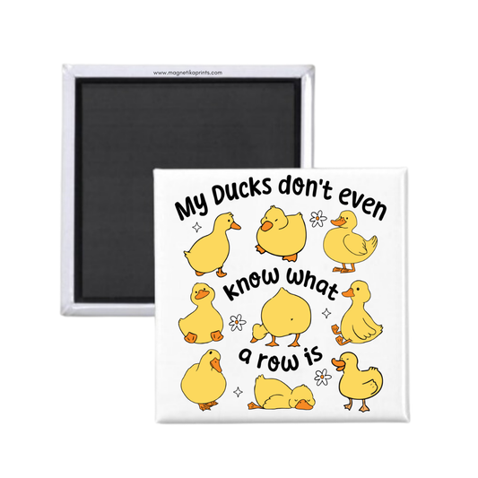 My Ducks Don't Even Know What A Row Is Magnet