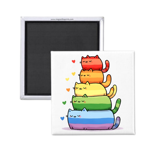 Rainbow Cats Magnet