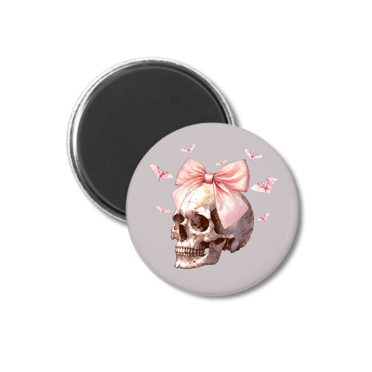 Coquette Skull Magnet