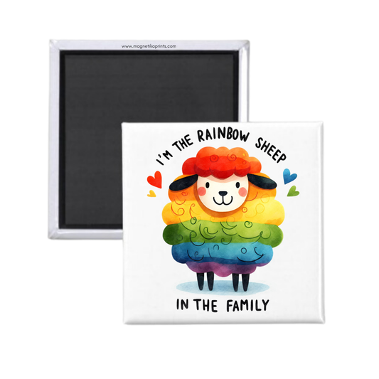 I'm The Rainbow Sheep In The Family Magnet