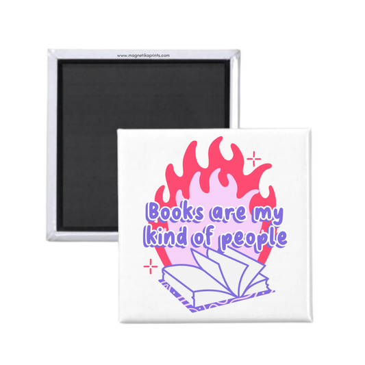 Books Are My Kind Of People Magnet
