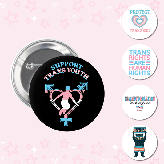 Trans Pride Buttons