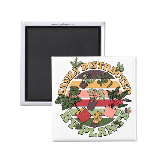 Easily Distracted By Plants Magnet