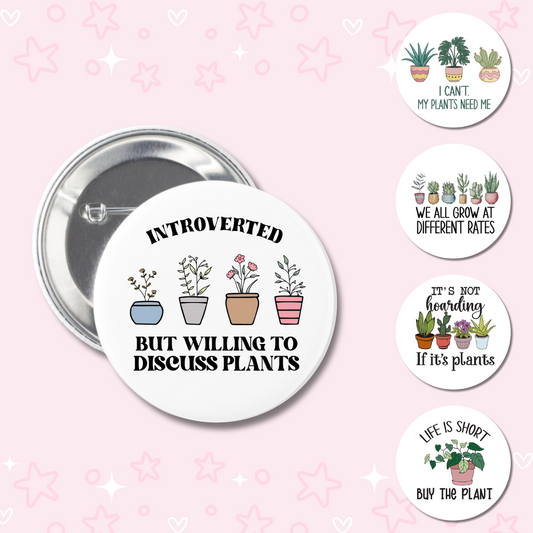 Plant Lover Buttons