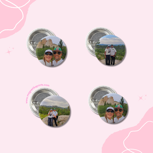 Mini Photo Button- Set of 4!