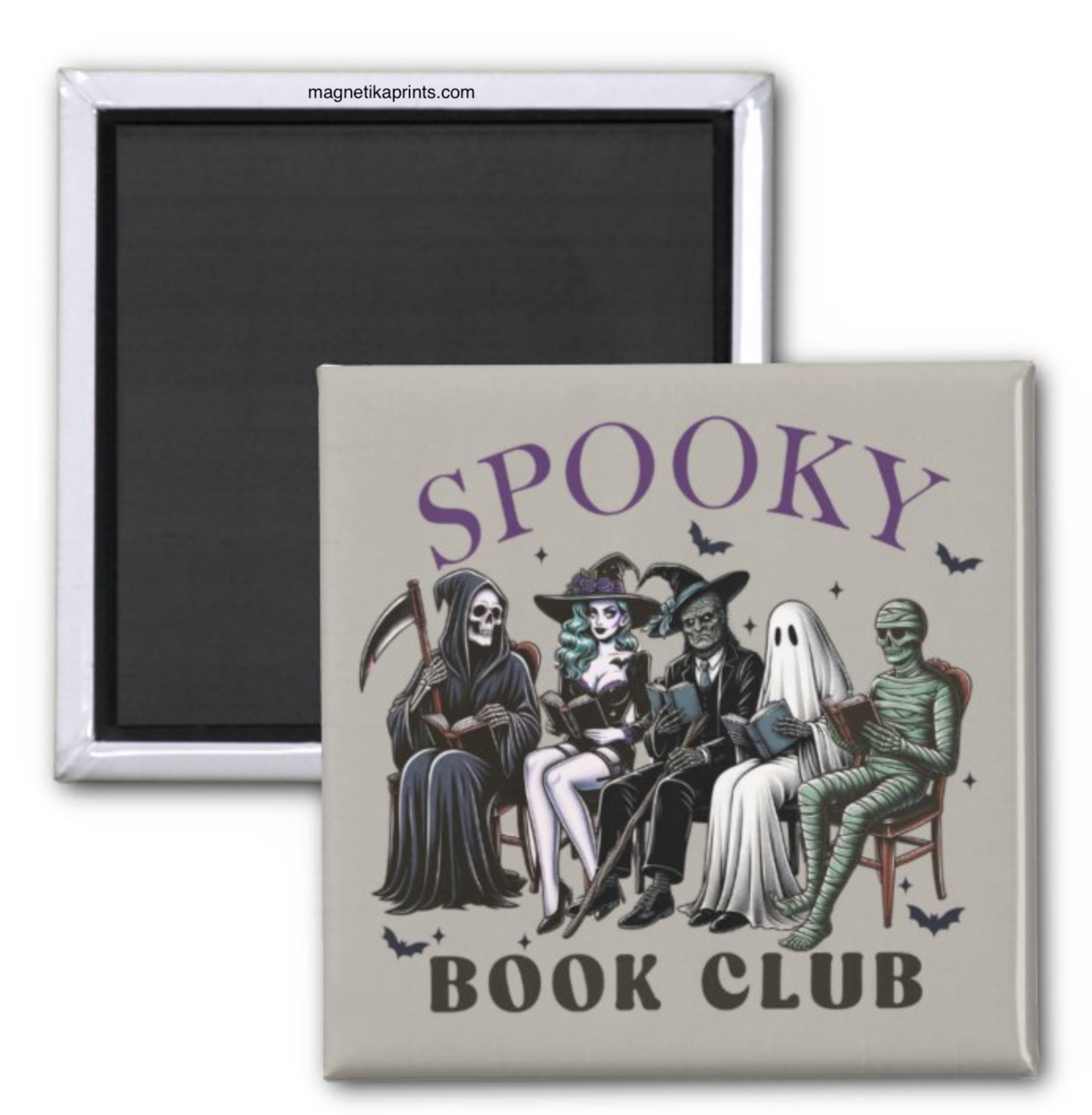 Spooky Book Club Magnet